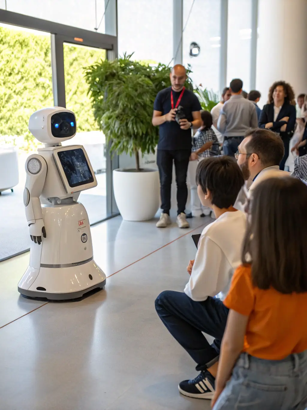A professional shot of the AI Expo Africa in Johannesburg, highlighting the latest advancements in artificial intelligence and machine learning.